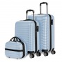 Set maletas 20, 24,12" Azul Claro - 3 pzs