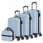Set maletas 28, 24, 20,12" Azul Claro- 4 pzs