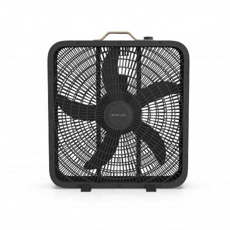 Ventilador Industrial De Suelo Boxpro W1300 (20") Negro