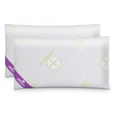 Pack 2 Almohadas Lavanda con Copos Viscoelástica (70cm)
