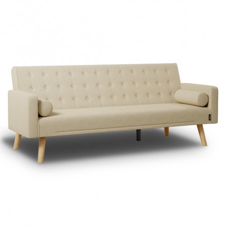 Sofá Cama 3 Plazas One Dots Beig