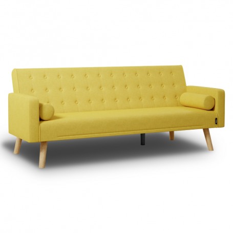 Sofá Cama 3 Plazas One Dots Mostaza