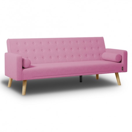 Sofá Cama 3 Plazas One Dots Rosa