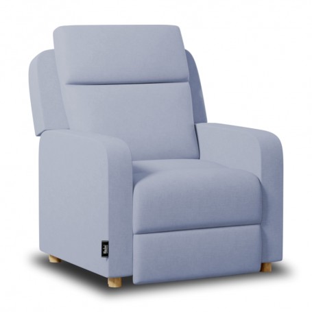 Sillón Relax Reclinable One Fabric Azul Celeste