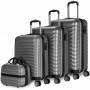 Set maletas 28, 24, 20,12" gris - 4 pzs