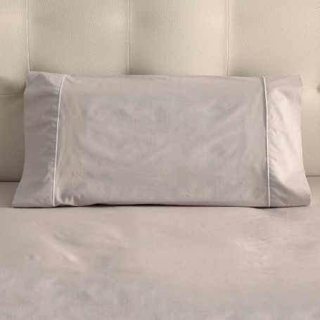Funda de Almohada Algodón 100% Gris (Varios Tamaños)